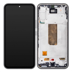 Дисплей Samsung A546F Galaxy A54 в сборе с тачскрином и рамкой, Черный (Oled Full Size)