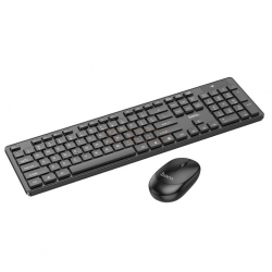 Комплект клавиатура беспроводная мышь беспроводная HOCO GM17, черный