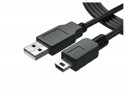 USB кабель mini USB RockBox 100см 1,5A, черный