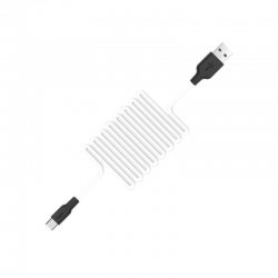 USB кабель Type-C HOCO X21 Silicone (100см), черно-белый USB кабель Type-C HOCO X21 Silicone (100см), черно-белый