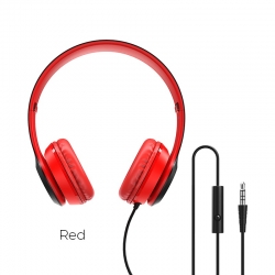 Проводные внешние наушники BOROFONE BO5 Star sound, красный Проводные внешние наушники BOROFONE BO5 Star sound, красный