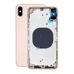 Задняя крышка/ Корпус iPhone XS Max в сборе с рамкой, золото (CE) Задняя крышка/ Корпус iPhone XS Max в сборе с рамкой, золото (CE)