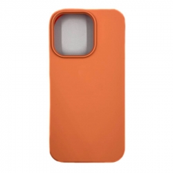Чехол силиконовый гладкий Soft Touch iPhone 14 Pro, персиковый №44 (закрытый низ)