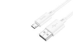 USB кабель micro USB HOCO X88 Gratified (100см. 2.1A), белый