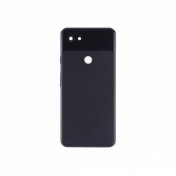 Задняя крышка для Google Pixel 3A XL Premium, со стеклом камеры черная (Org)