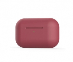 Чехол-бокс для Apple Airpods 3 силиконовый, малиновый №9 Чехол-бокс для Apple Airpods 3 силиконовый, малиновый №9