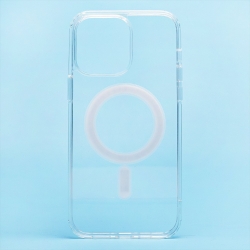Чехол силиконовый Clear Case MagSafe iPhone 14 Pro, прозрачный