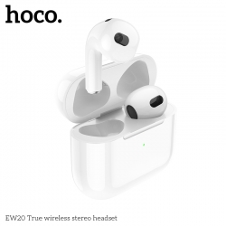 Беспроводные наушники HOCO EW20 Bluetooth True Wireless BT headset, белые