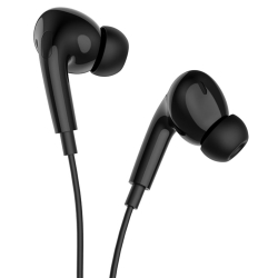 Наушники проводные с микрофоном HOCO M101 Pro Crystal Type-C, черные Наушники проводные с микрофоном HOCO M101 Pro Crystal Type-C, черные
