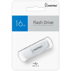 UFD флеш-накопитель Smartbuy 16 GB USB 3.0 Scout, белый