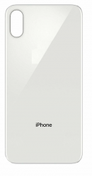 Задняя крышка iPhone X стеклянная, легкая установка, белый (CE)