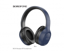 Беспроводные внешние наушники BOROFONE BO19 Musique BT headphoness, синий Беспроводные внешние наушники BOROFONE BO19 Musique BT headphoness, синий