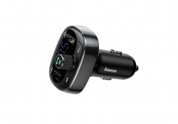 USB MP3 плеер с FM трансмиттером с дисплеем BASEUS T typed S09 (2 USB, Bluetooth, SD/ TD), черный USB MP3 плеер с FM трансмиттером с дисплеем BASEUS T typed S09 (2 USB, Bluetooth, SD/ TD), черный