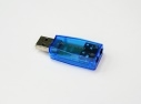 Звуковая карта USB внешняя (пластик)