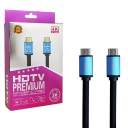 Кабель HDMI-HDMI, 4K, 3м (2.0), черный