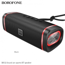 Колонка портативная BOROFONE BR32 Sound arc sports BT speaker, черная Колонка портативная BOROFONE BR32 Sound arc sports BT speaker, черная