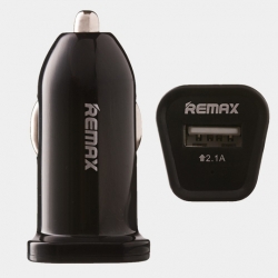 Автомобильный адаптер Remax USB 2.1 mAh, черный Автомобильный адаптер Remax USB 2.1 mAh, черный