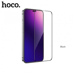 Защитное стекло iPhone 14 Pro HOCO G5, черное (упаковка) Защитное стекло iPhone 14 Pro HOCO G5, черное (упаковка)