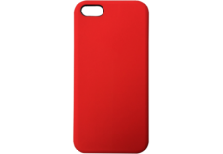 Чехол силиконовый гладкий Soft Touch iPhone 5/ 5S/ SE, красный (без логотипа) Чехол силиконовый гладкий Soft Touch iPhone 5/ 5S/ SE, красный (без логотипа)