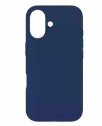 Чехол силиконовый гладкий Soft Touch iPhone 17, морская синева (закрытый низ)