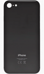 Задняя крышка iPhone 8 стеклянная, легкая установка, черный (CE)