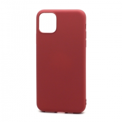Чехол силиконовый гладкий Soft Touch iPhone 11, малиновый Чехол силиконовый гладкий Soft Touch iPhone 11, малиновый