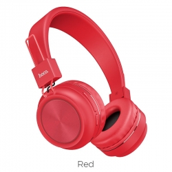 Беспроводные внешние наушники HOCO W25 Promise wireless headphones, красные Беспроводные внешние наушники HOCO W25 Promise wireless headphones, красные