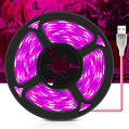 Фито-лента Огонек OG-LDL37 USB (3м, IP65) розовая