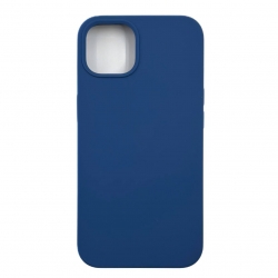 Чехол силиконовый гладкий Soft Touch iPhone 13, глубокий синий (закрытый низ)