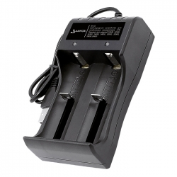 Зарядное устройство для аккумуляторов USB AMFOX AH-12 для 2-х АКБ. черное
