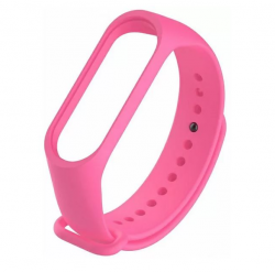 Ремешок силиконовый для Mi Band 5/ 6, розовый №13 Ремешок силиконовый для Mi Band 5/ 6, розовый №13