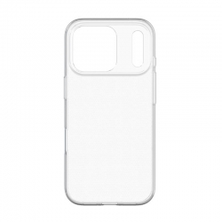 Чехол силиконовый тонкий iPhone 17 Pro, прозрачный