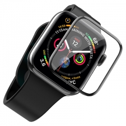 Защитное стекло Apple Watch 4/ 5/ 6/ SE 44 мм 3D, черное