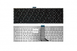 Клавиатура для ноутбука Asus X502 черная (средний шлейф, винт слева от шлейфа, Плоский Enter)