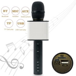 Микрофон беспроводной SDRD SD-08 черный (Bluetooth, / динамики / USB)