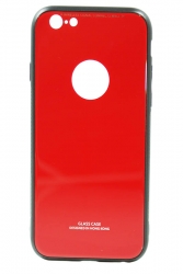 Чехол Fashion Glass Case (стекло) iPhone 6/ 6S, красный