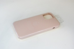 Чехол силиконовый гладкий Soft Touch iPhone 12 mini, розовый песок №19