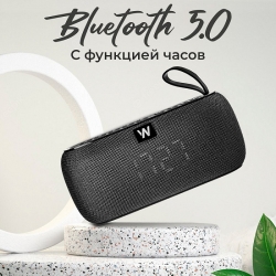 Колонка портативная WALKER WSP-150 Bluetooth, черная Колонка портативная WALKER WSP-150 Bluetooth, черная