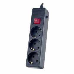 Сетевой фильтр Perfeo Power+ 3 розетки, кабель1.8м, черный Сетевой фильтр Perfeo Power+ 3 розетки, кабель1.8м, черный