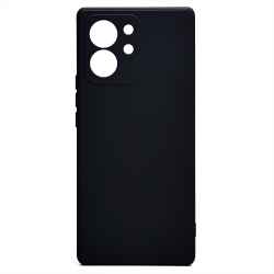 Чехол силиконовый гладкий Soft Touch Huawei Honor 80 SE, черный Чехол силиконовый гладкий Soft Touch Huawei Honor 80 SE, черный
