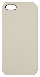 Чехол силиконовый гладкий Soft Touch iPhone 5/ 5S/ SE, бежевый (без логотипа)