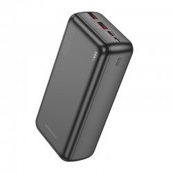 Внешний аккумулятор Power Bank 30000 mAh BOROFONE BJ38B 22.5W + PD20W, черный Внешний аккумулятор Power Bank 30000 mAh BOROFONE BJ38B 22.5W + PD20W, черный