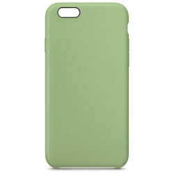 Чехол силиконовый гладкий Soft Touch iPhone 6/ 6S, зеленый (без логотипа)