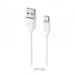 USB кабель micro USB BOROFONE BX19 Benefit (100см), белый