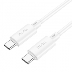 USB-C кабель HOCO X88 Gratified 60W Type-С to Type-С (100см), белый