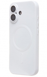 Чехол силиконовый MagSafe Matte iPhone 17, белый
