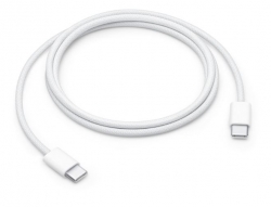 USB-C кабель Type-C to Type-C 60W (MW493ZM/A) orig (100см), нейлон, белый USB-C кабель Type-C to Type-C 60W (MW493ZM/A) orig (100см), нейлон, белый