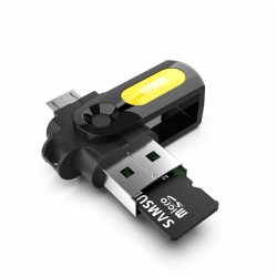 OTG-переходник EZRA OC02 штекер USB/ TF - штекер microUSB OTG-переходник EZRA OC02 штекер USB/ TF - штекер microUSB