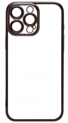 Чехол iPhone 16 Pro Max с защитной линзой, черный