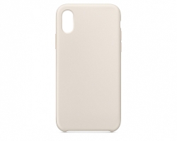 Чехол силиконовый гладкий Soft Touch iPhone X/ XS, бежевый (без логотипа) Чехол силиконовый гладкий Soft Touch iPhone X/ XS, бежевый (без логотипа)